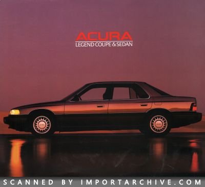 1988 Acura Brochure Cover