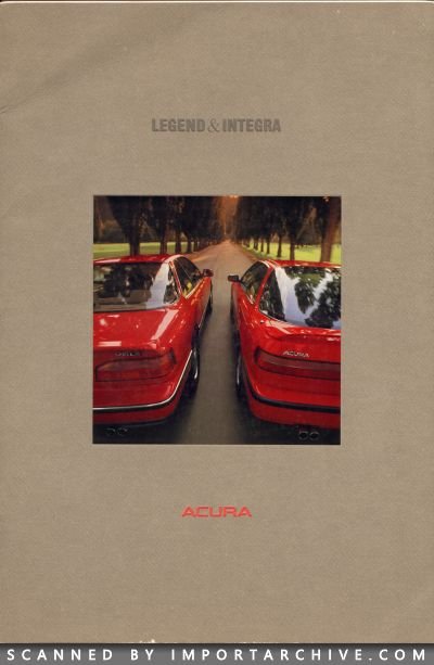 1990 Acura Brochure Cover