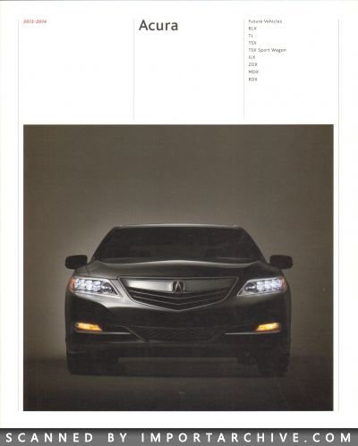 2013 Acura Brochure Cover