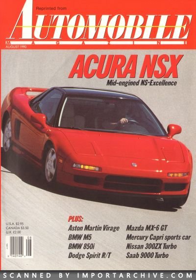 1991 Acura Brochure Cover