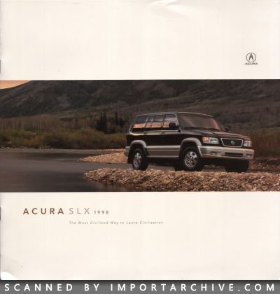 1998 Acura Brochure Cover