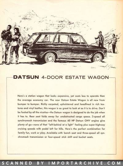 1964 Datsun Brochure Cover