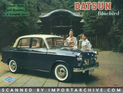 1961 Datsun Brochure Cover
