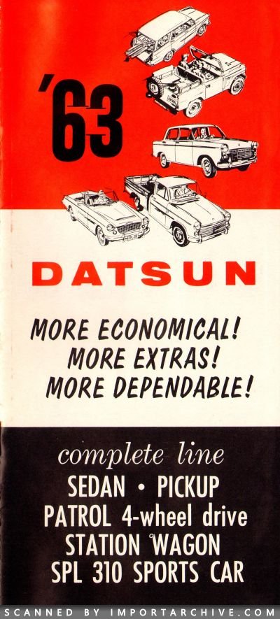 1963 Nissan Brochure Cover