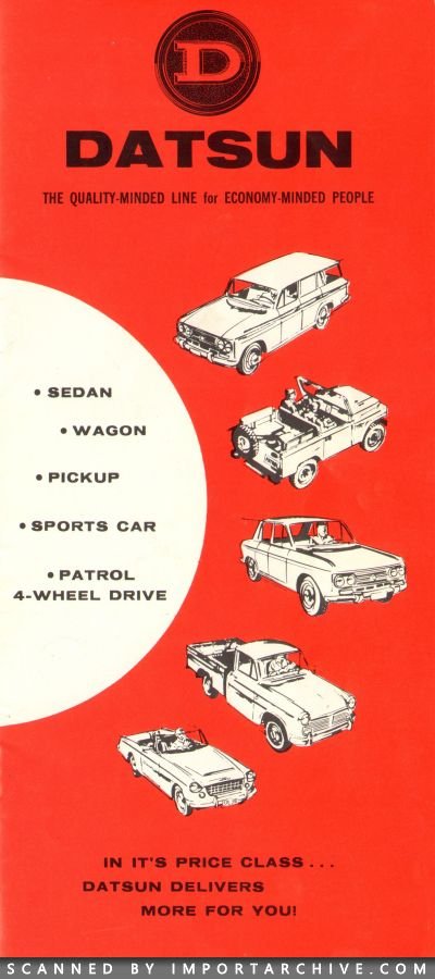 1965 Nissan Brochure Cover