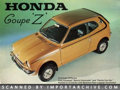 1970 Honda Brochure Cover