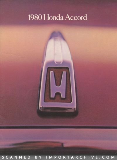 1980 Honda Brochure Cover