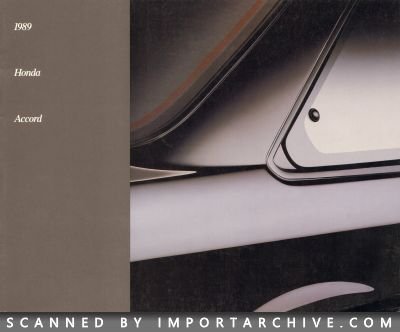 1989 Honda Brochure Cover