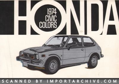 1974 Honda Brochure Cover