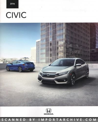 2016 Honda Brochure Cover
