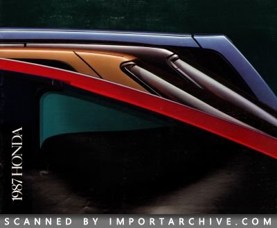 1987 Honda Brochure Cover