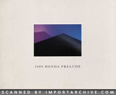 1989 Honda Brochure Cover