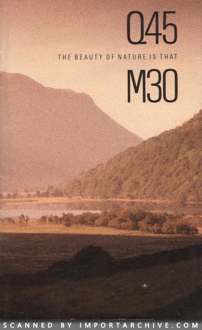 1990 Infiniti Brochure Cover