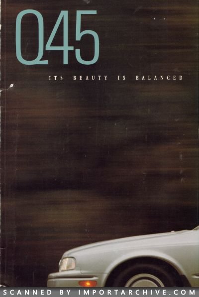 1991 Infiniti Brochure Cover