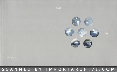2002 Infiniti Brochure Cover