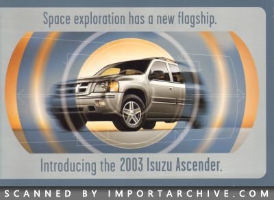 2003 Isuzu Brochure Cover