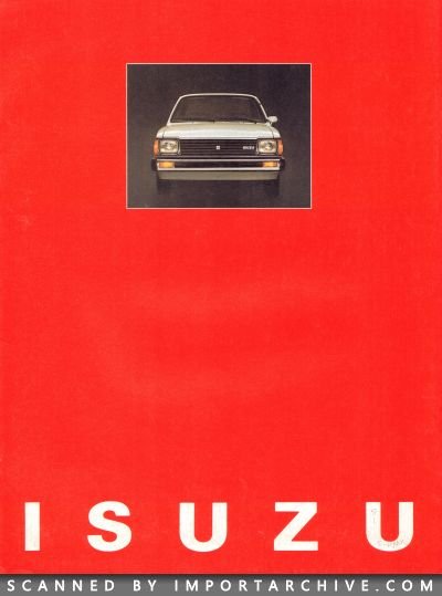 1981 Isuzu Brochure Cover