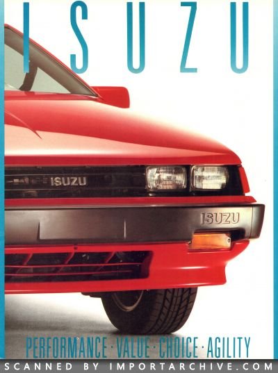 1988 Isuzu Brochure Cover