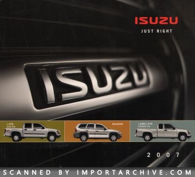 2007 Isuzu Brochure Cover