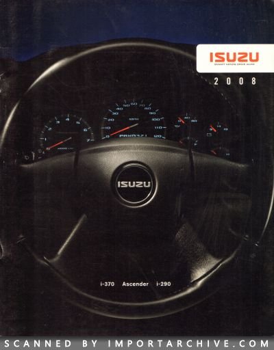 2008 Isuzu Brochure Cover