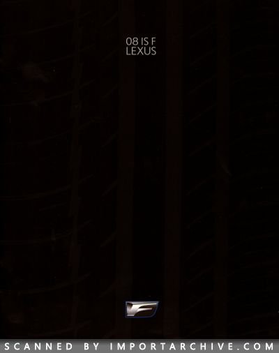 2008 Lexus Brochure Cover