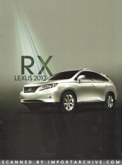 2012 Lexus Brochure Cover