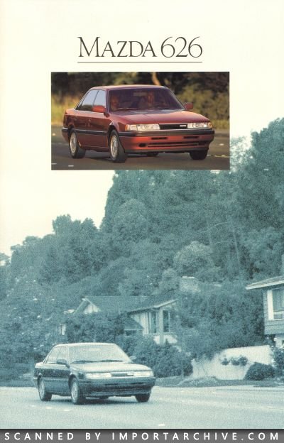 1989 Mazda 626 Deluxe Canada Sales Brochure Book 