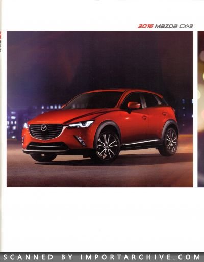 2016 Mazda Brochure Cover