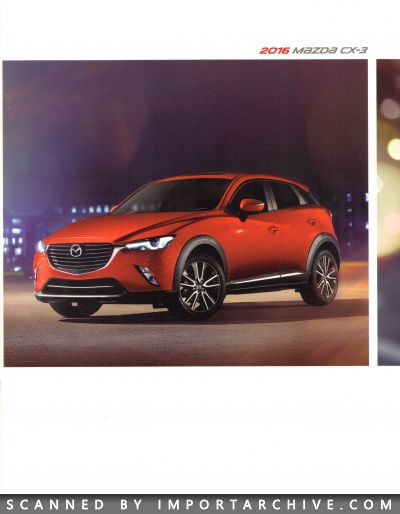 2016 Mazda Brochure Cover