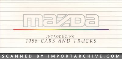 1988 Mazda Brochure Cover