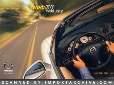 2001 Mazda Brochure Cover