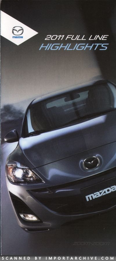2011 Mazda Brochure Cover