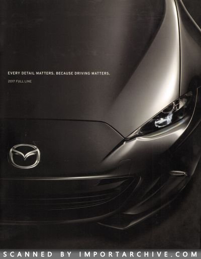 2017 Mazda Brochure Cover