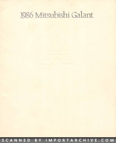 1986 Mitsubishi Brochure Cover