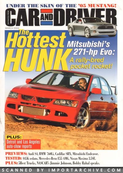 2003 Mitsubishi Brochure Cover