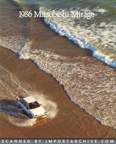 1986 Mitsubishi Brochure Cover