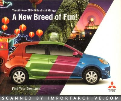 2014 Mitsubishi Brochure Cover