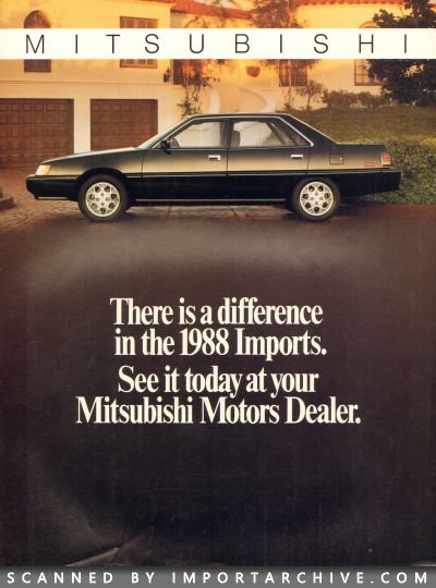 1988 Mitsubishi Brochure Cover