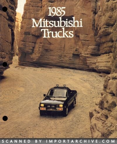 1985 Mitsubishi Brochure Cover