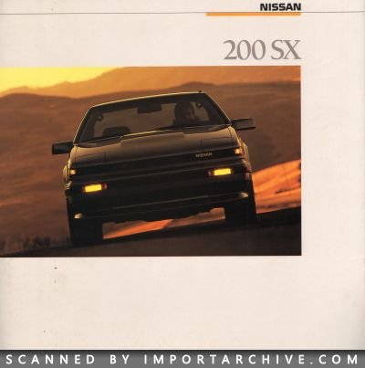 1988 Nissan Brochure Cover
