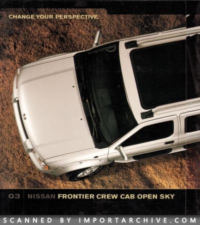 2003 Nissan Brochure Cover