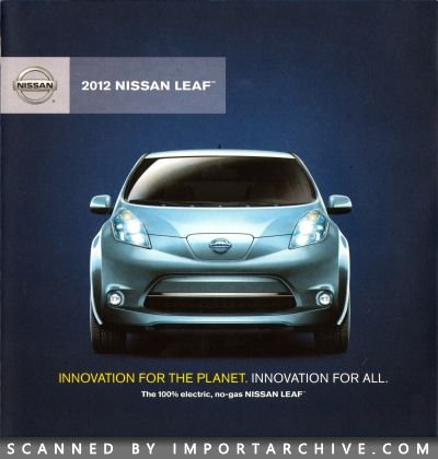 2012 Nissan Brochure Cover