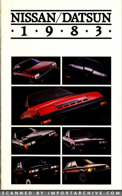 1983 Datsun Brochure Cover