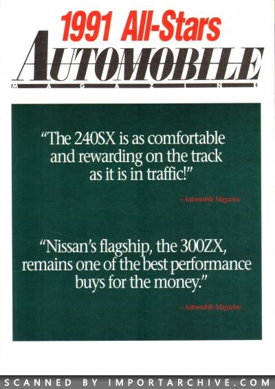 1991 Nissan Brochure Cover