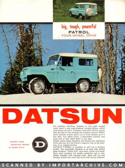 1966 Nissan Brochure Cover