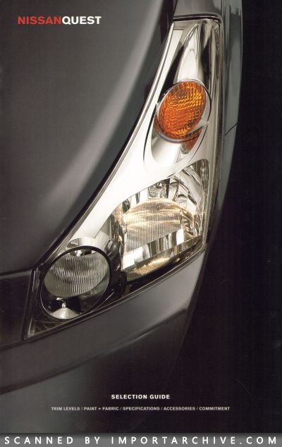 2005 Nissan Brochure Cover
