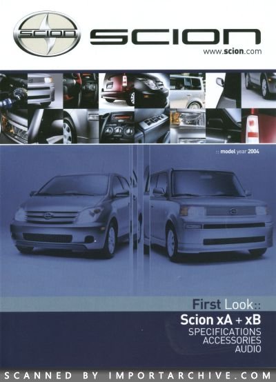 2003 Scion Brochure Cover