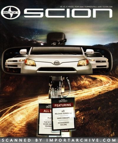 2008 Scion Brochure Cover