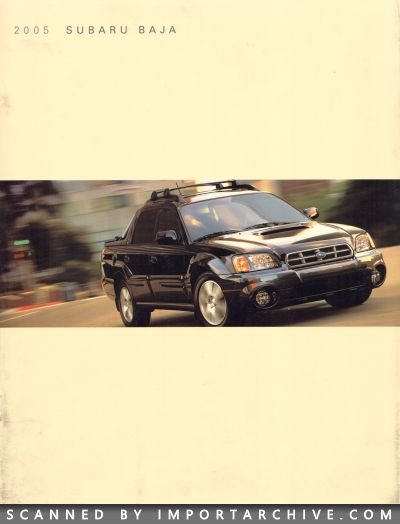 2005 Subaru Brochure Cover