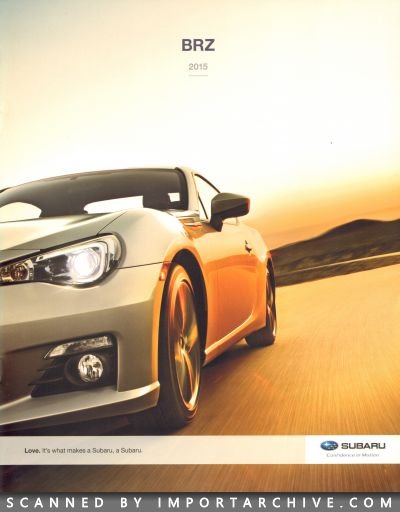 2015 Subaru Brochure Cover